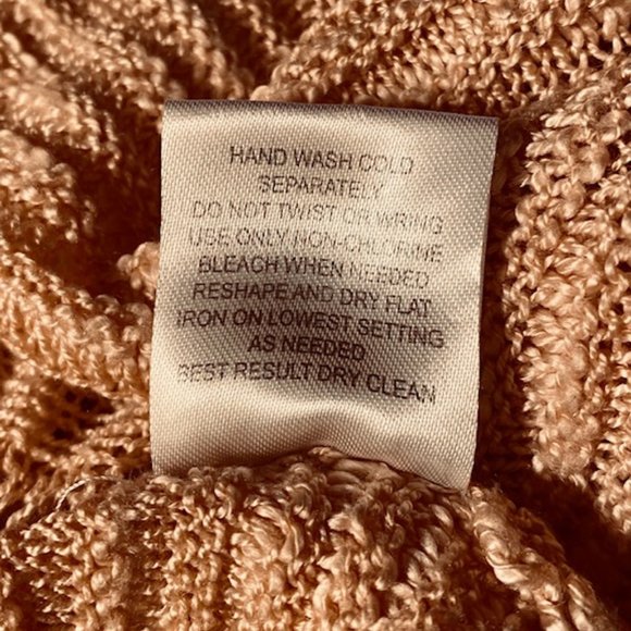 Pink Rose Peach Lace Knit Sweater - Picture 8 of 9